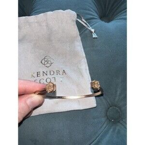 Kendra Scott EDIE Rosegold Drusy Cuff Bracelet
